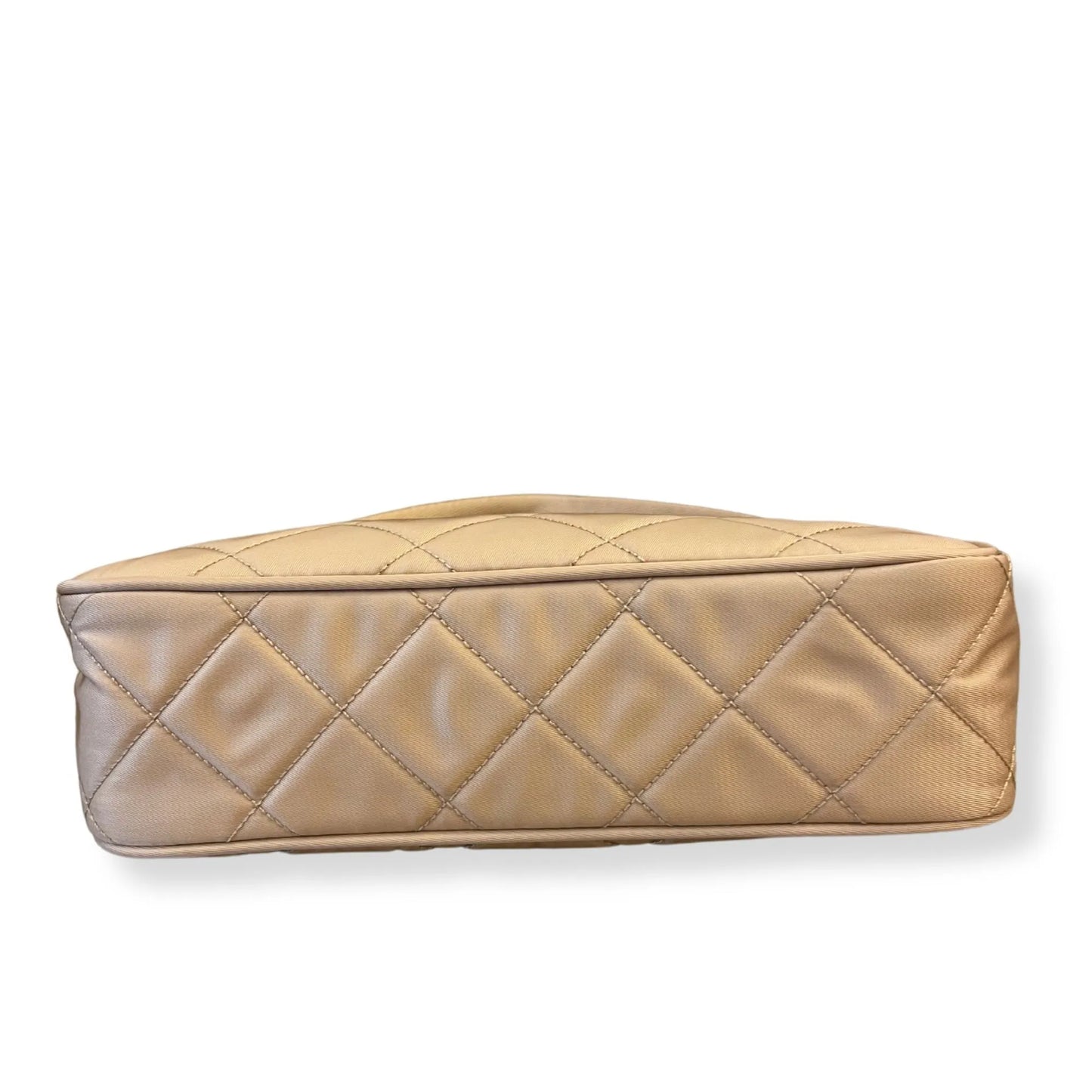 BOLSO DE NYLON COSIDO REEDICIÓN BEIGE DE PRADA