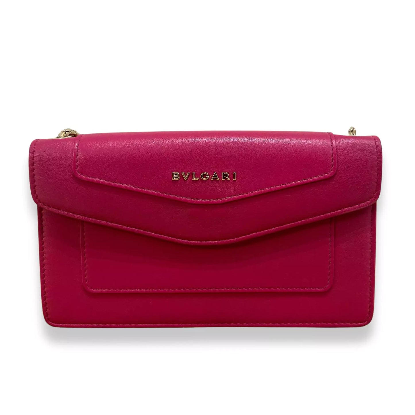 BVLGARI PINK WALLET ON CHAIN BAG