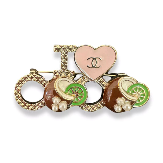 CHANEL PEARLS I LOVE COCO BROOCH