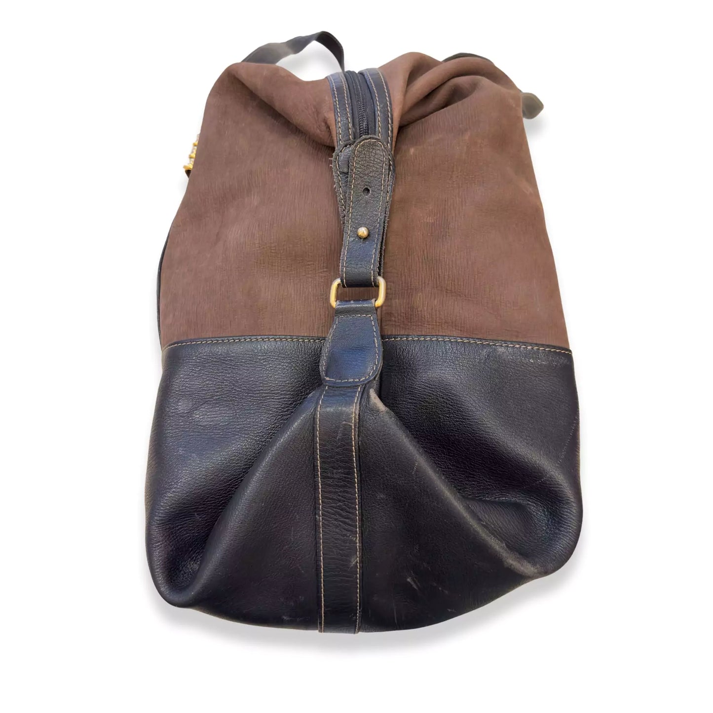 LOEWE BROWN LEATHER VINTAGE TRAVEL BAG