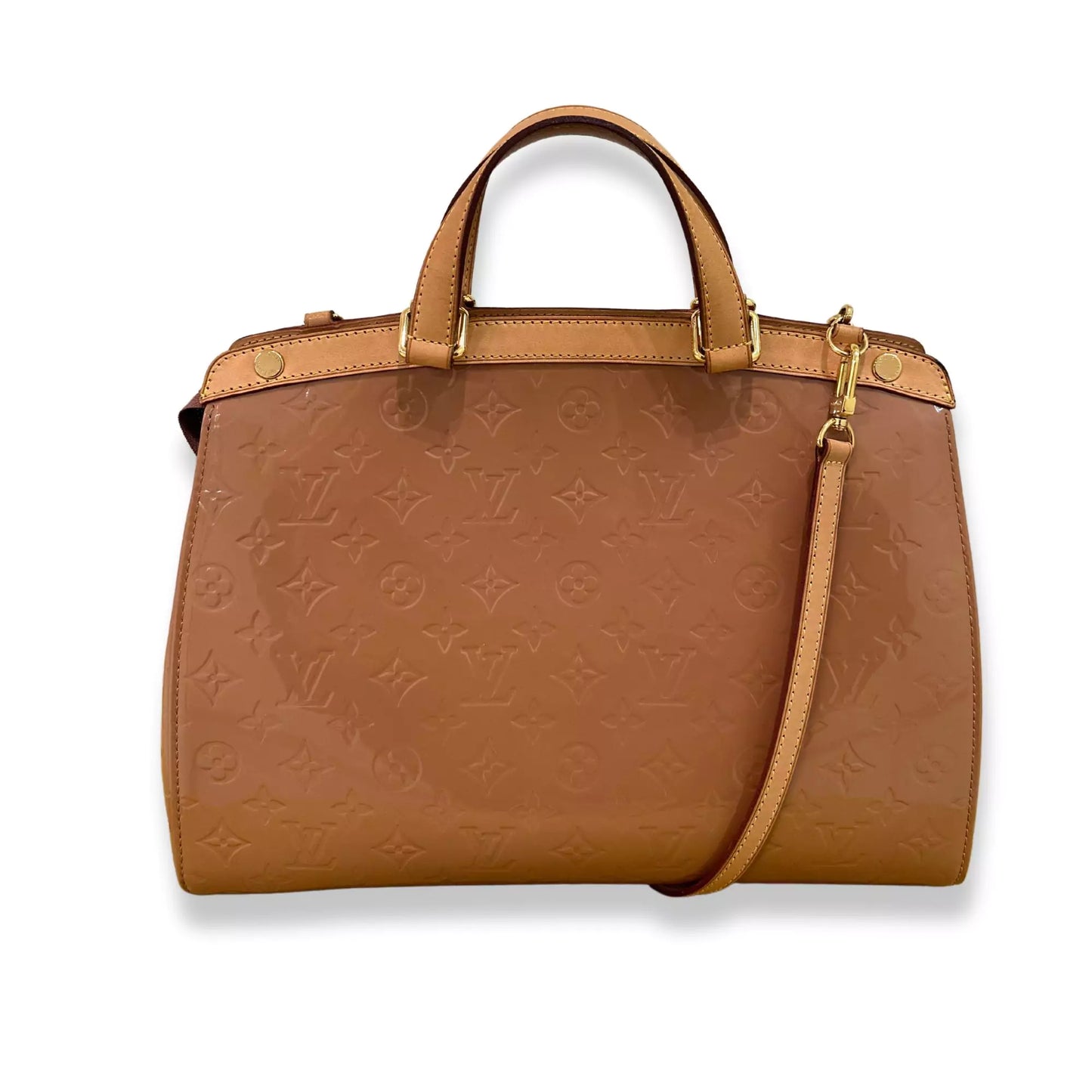 LV GOLD BROWN VERNIS BREA BAG