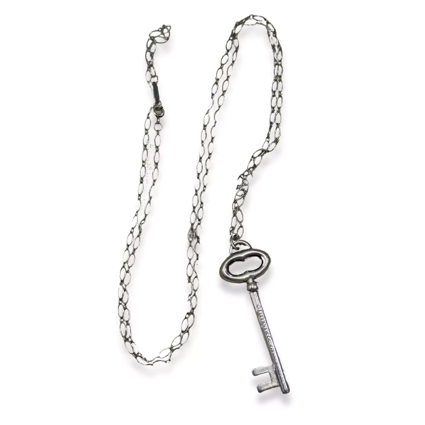 TIFFANY & CO SILVER KEY NECKLACE