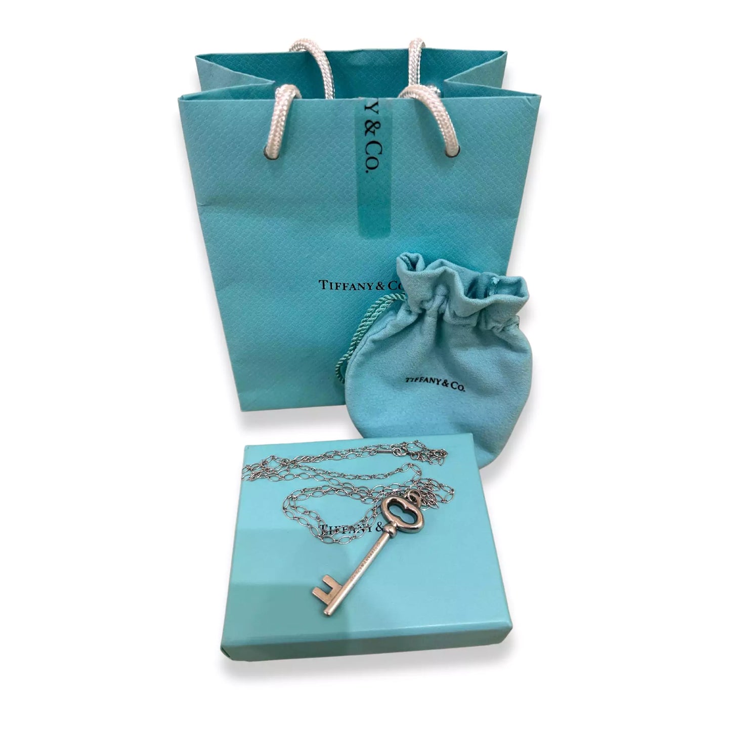 TIFFANY & CO SILVER KEY NECKLACE