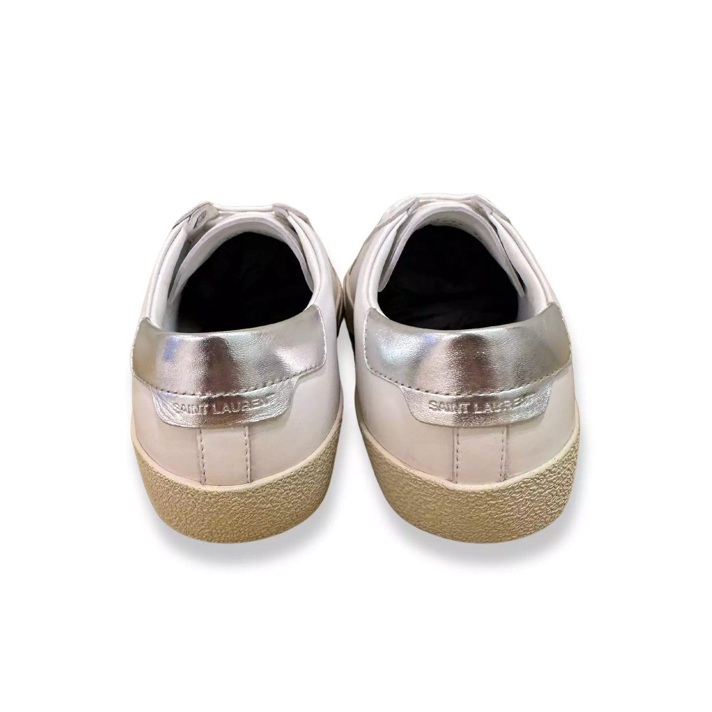 Yves Saint Laurent YSL WHITE LEATHER SNEAKERS