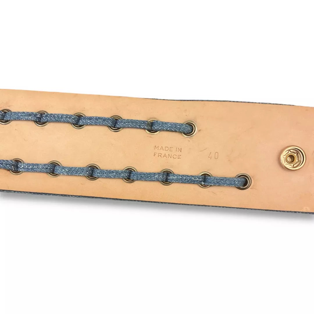 BALMAIN DENIM CHAIN WAIST BELT