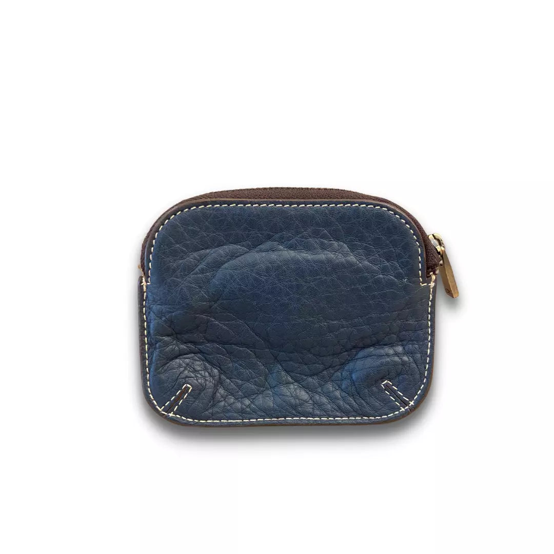 CH Carolina Herrera Blue Leather Monogram Wallet