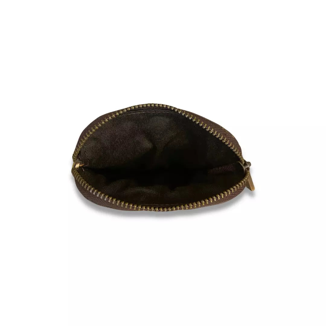 CAROLINA HERRERA BLUE LEATHER CH MONOGRAM WALLET
