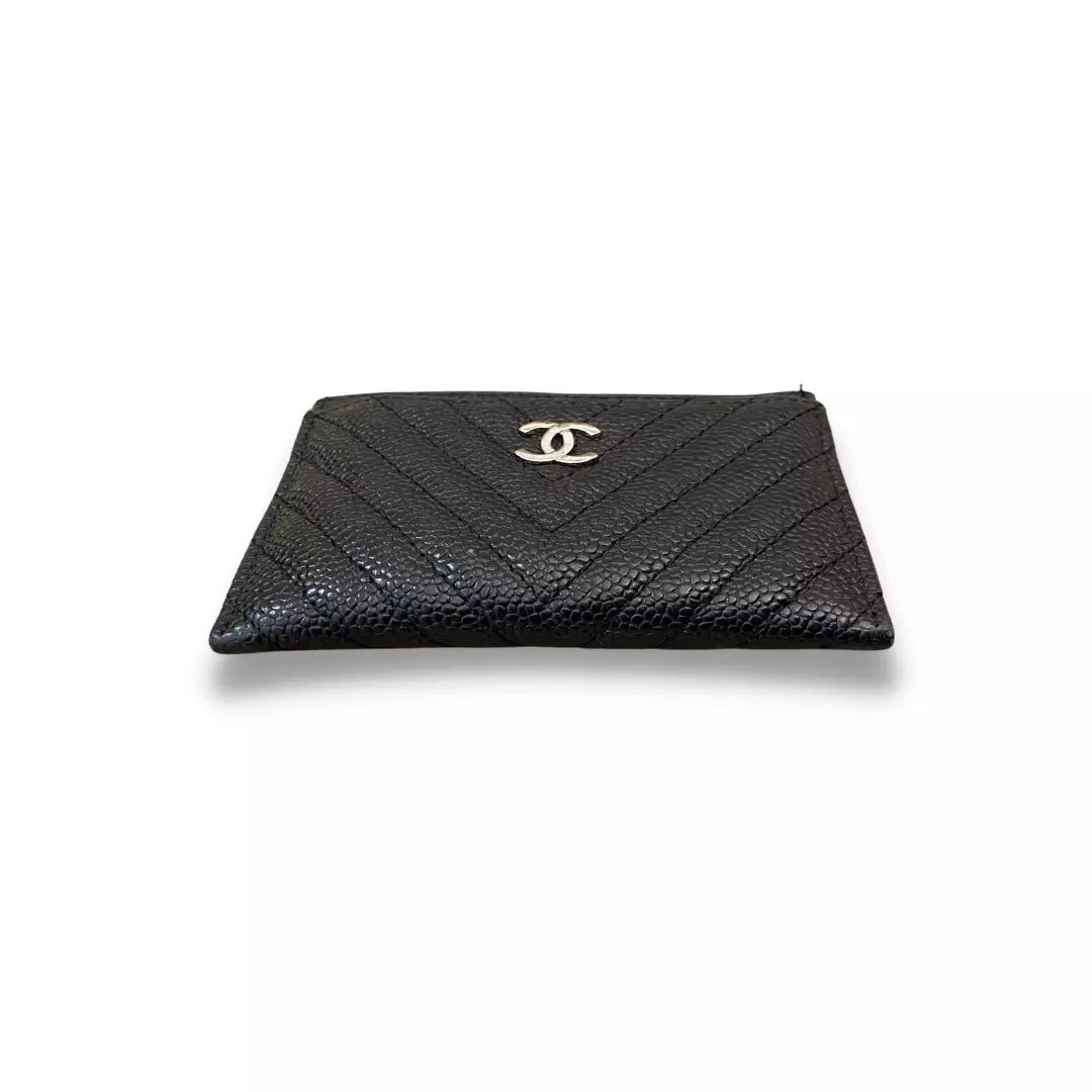 CHANEL BLACK CLASSIC CARD HOLDER