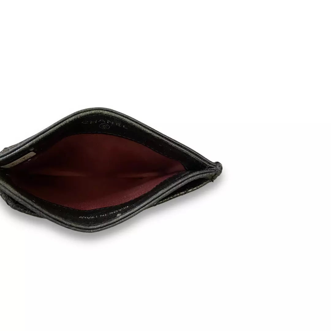 CHANEL BLACK CLASSIC CARD HOLDER