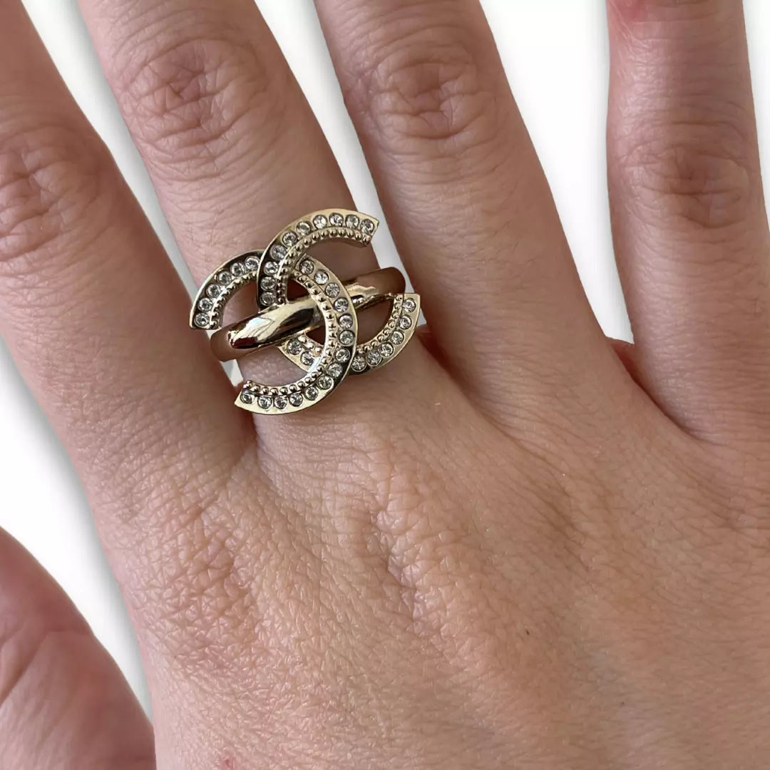 ANILLO CHANEL STRASS CC