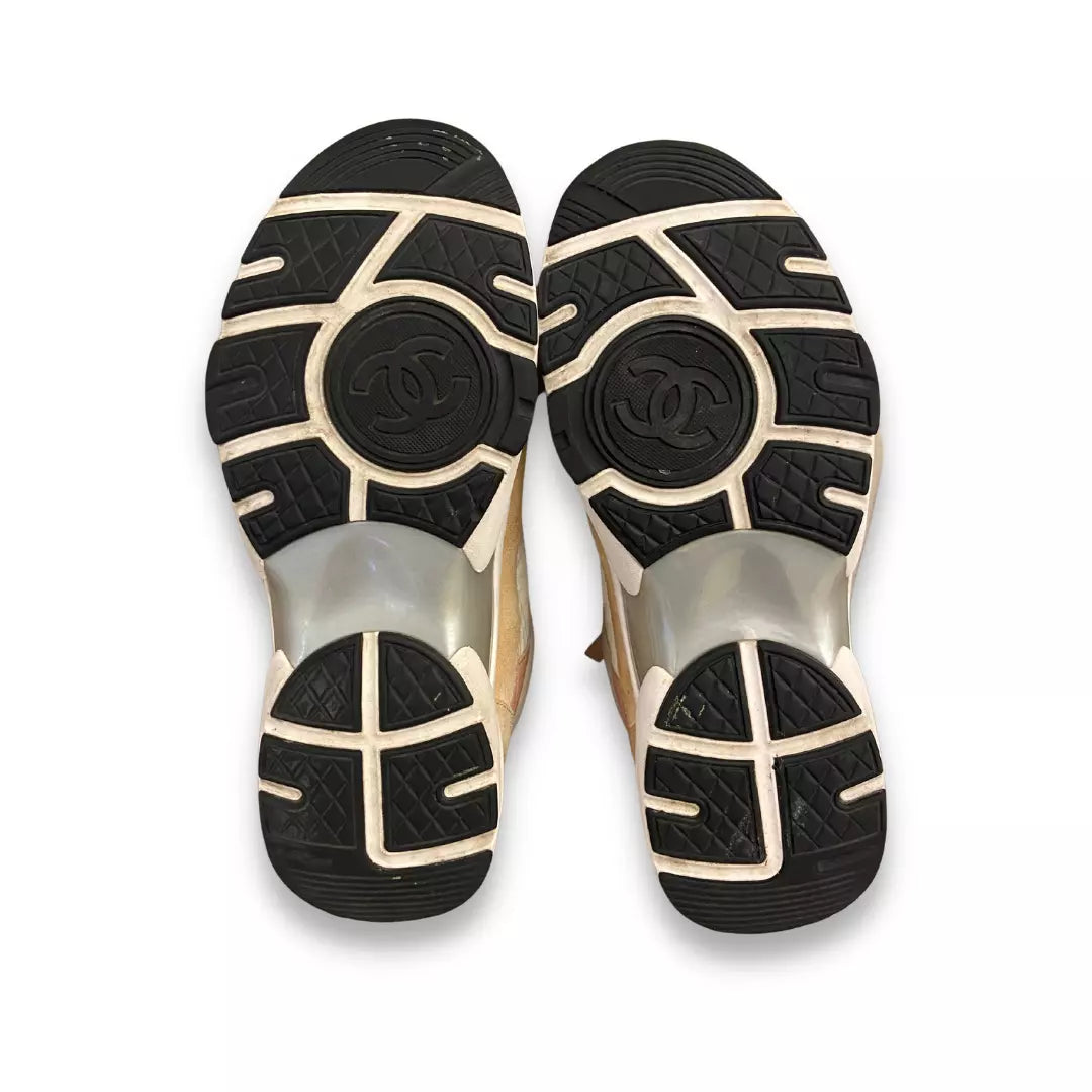 CHANEL PINK CC SNEAKERS