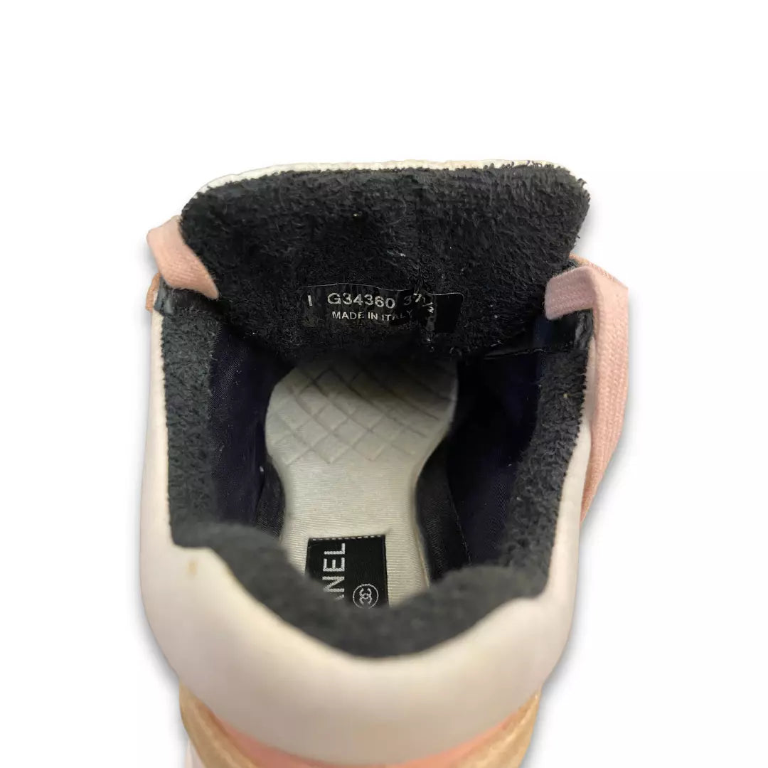 CHANEL PINK CC SNEAKERS