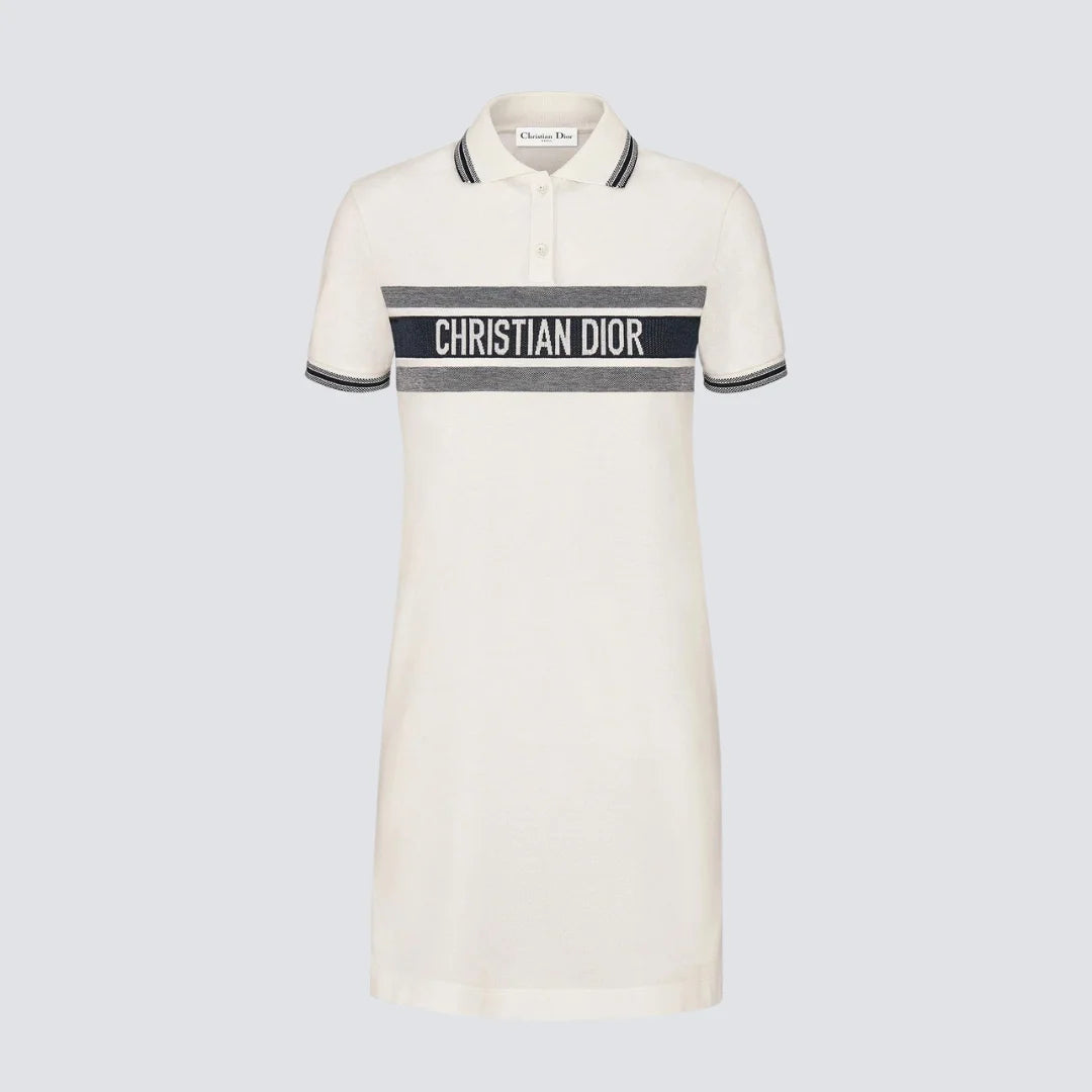 DIOR BLUE ''CHRISTIAN DIOR'' POLO SHIRT DRESS DIOR BLUE ''CHRISTIAN DIOR'' POLO SHIRT DRESS