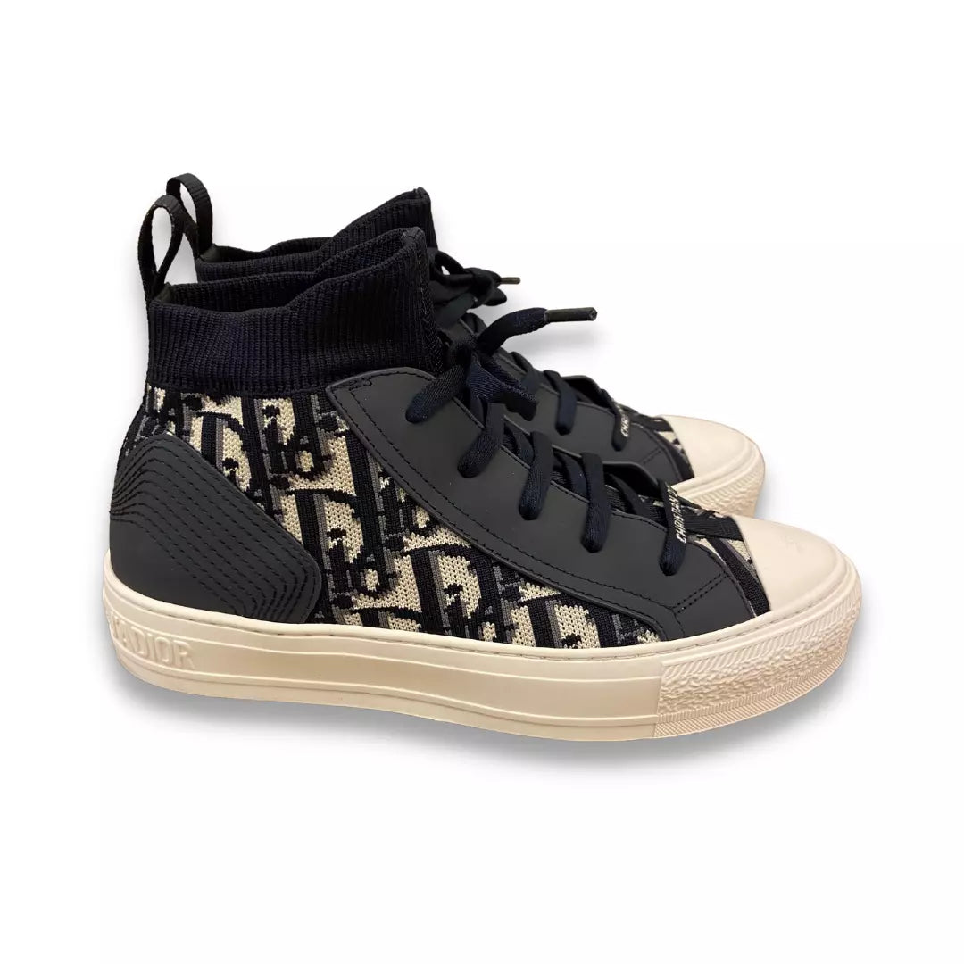 DIOR BLUE TECHNICAL MESH WALK'N'DIOR SNEAKERS SHOES