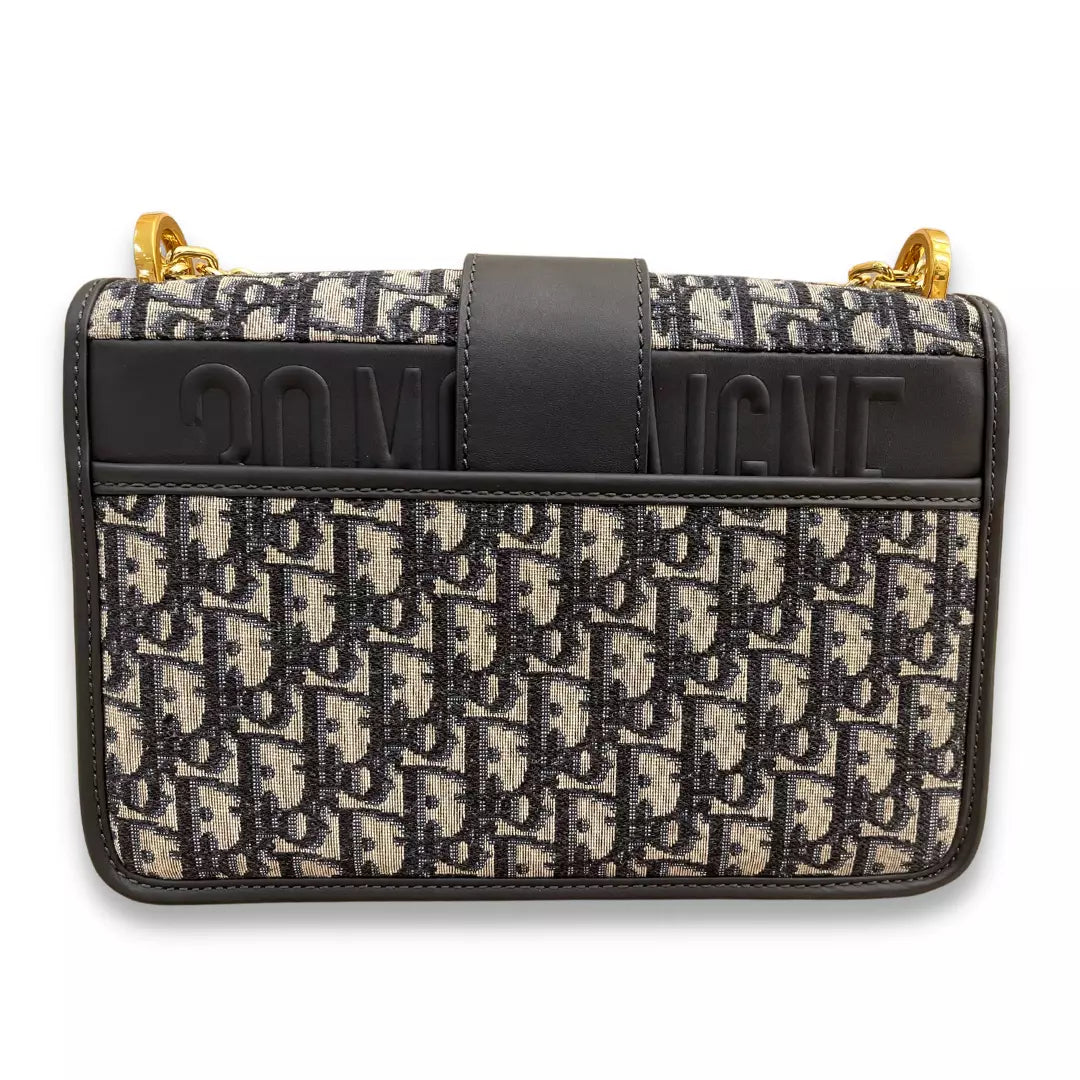 Dior Blue Oblique Jacquard 30 Montaigne Bag