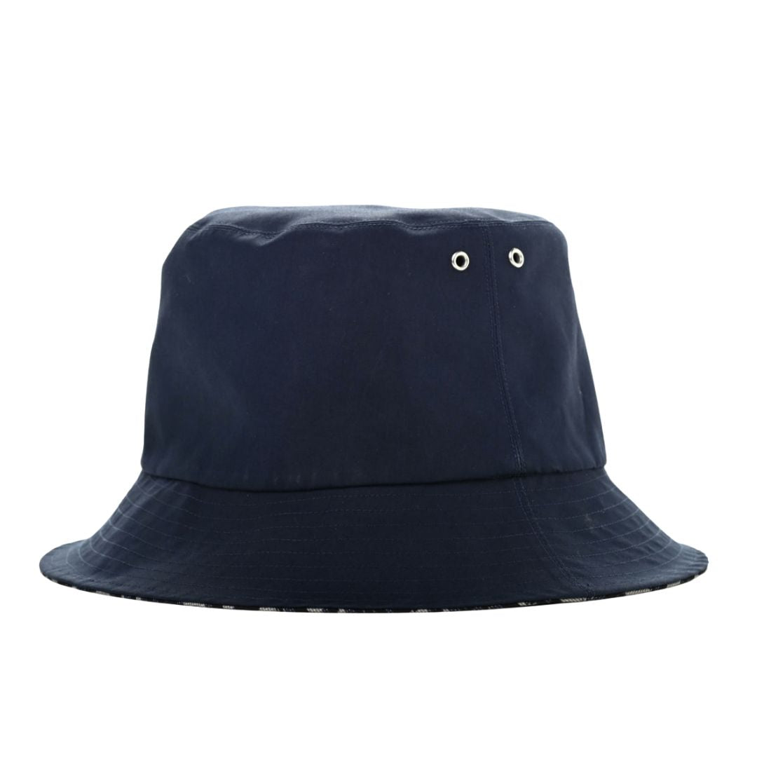 DIOR BLUE OBLIQUE REVERSIBLE BUCKET HAT