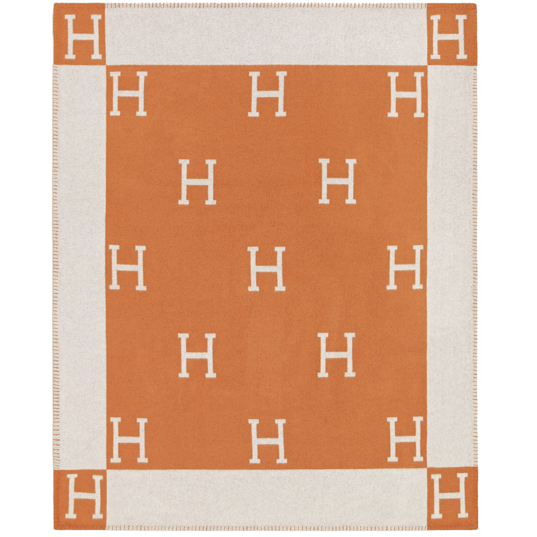 HERMÈS AVALON ORANGE BLANKET