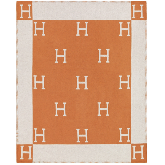 HERMÈS AVALON ORANGE BLANKET