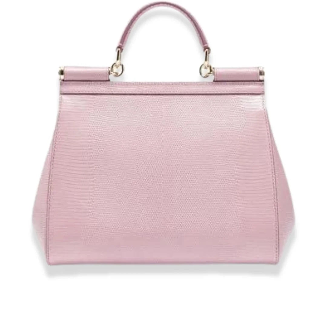 DOLCE & GABBANA PINK CRYSTAL SICILY BAG