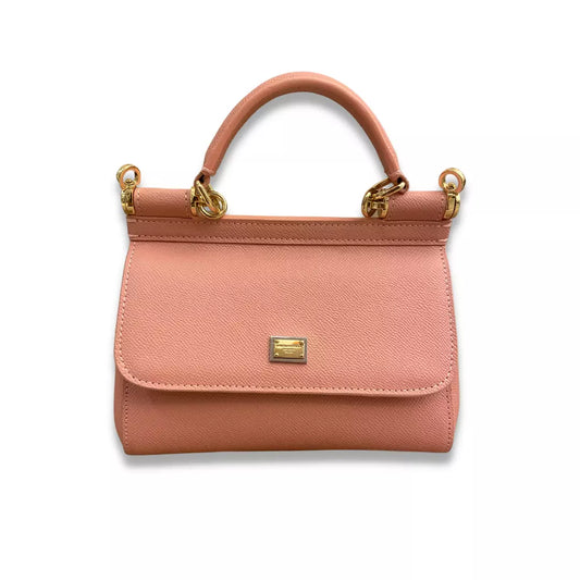 DOLCE & GABBANA PINK SMALL SICILY BAG