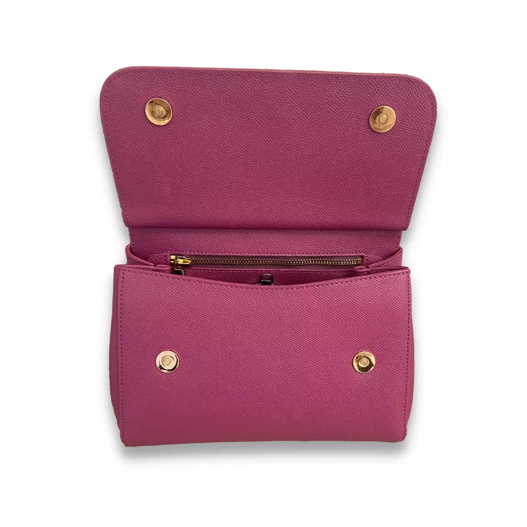 DOLCE & GABBANA PURPLE MEDIUM SICILY BAG