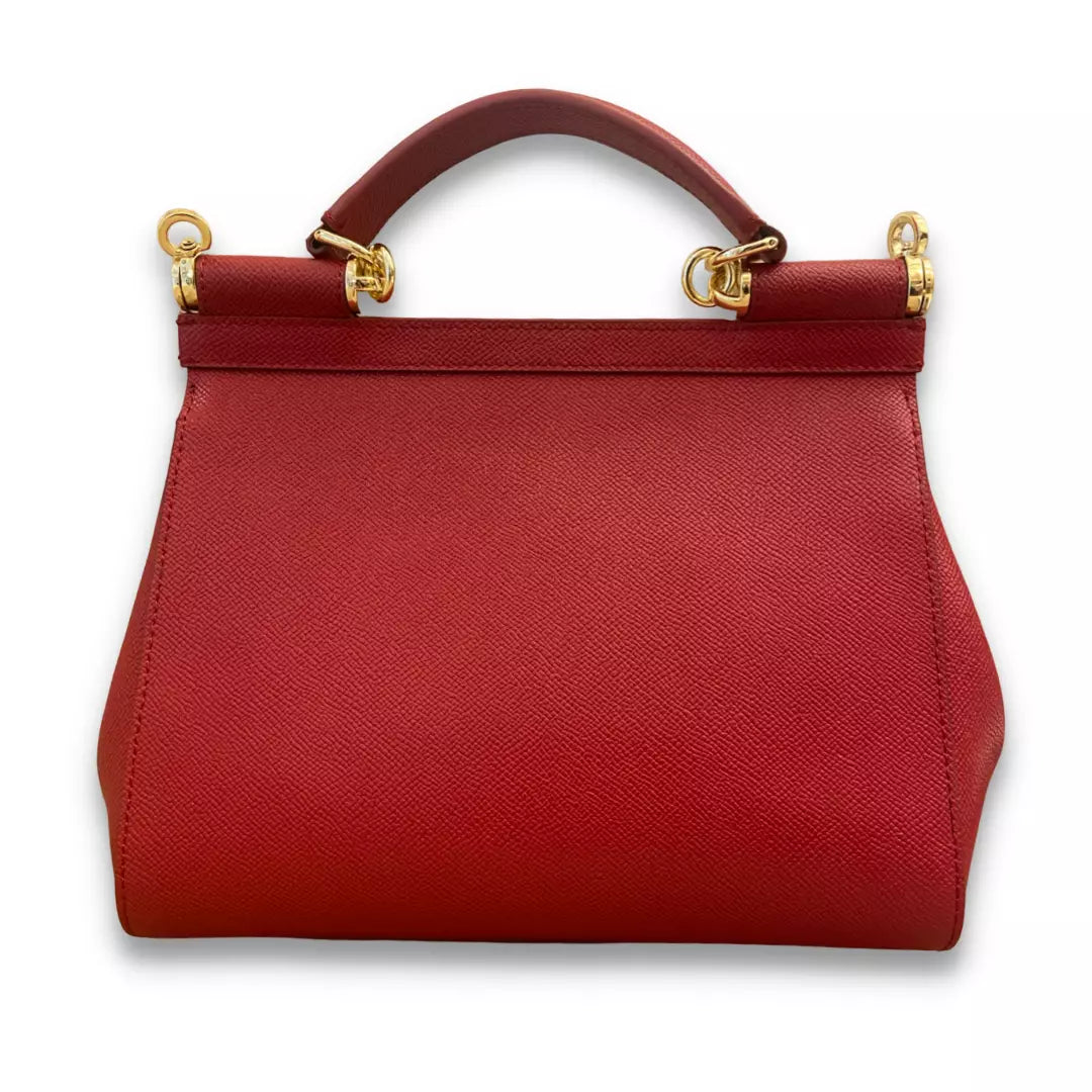 BOLSO SICILY DE PIEL ROJA DE DOLCE & GABBANA