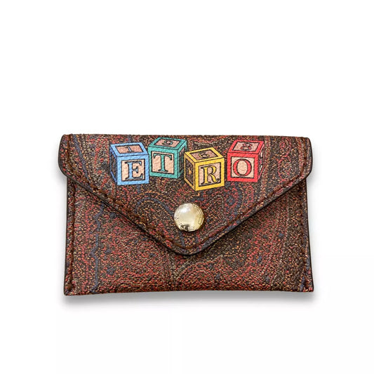 ETRO BROWN PAISLEY COIN PURSE