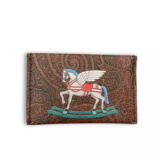 ETRO BROWN PAISLEY COIN PURSE