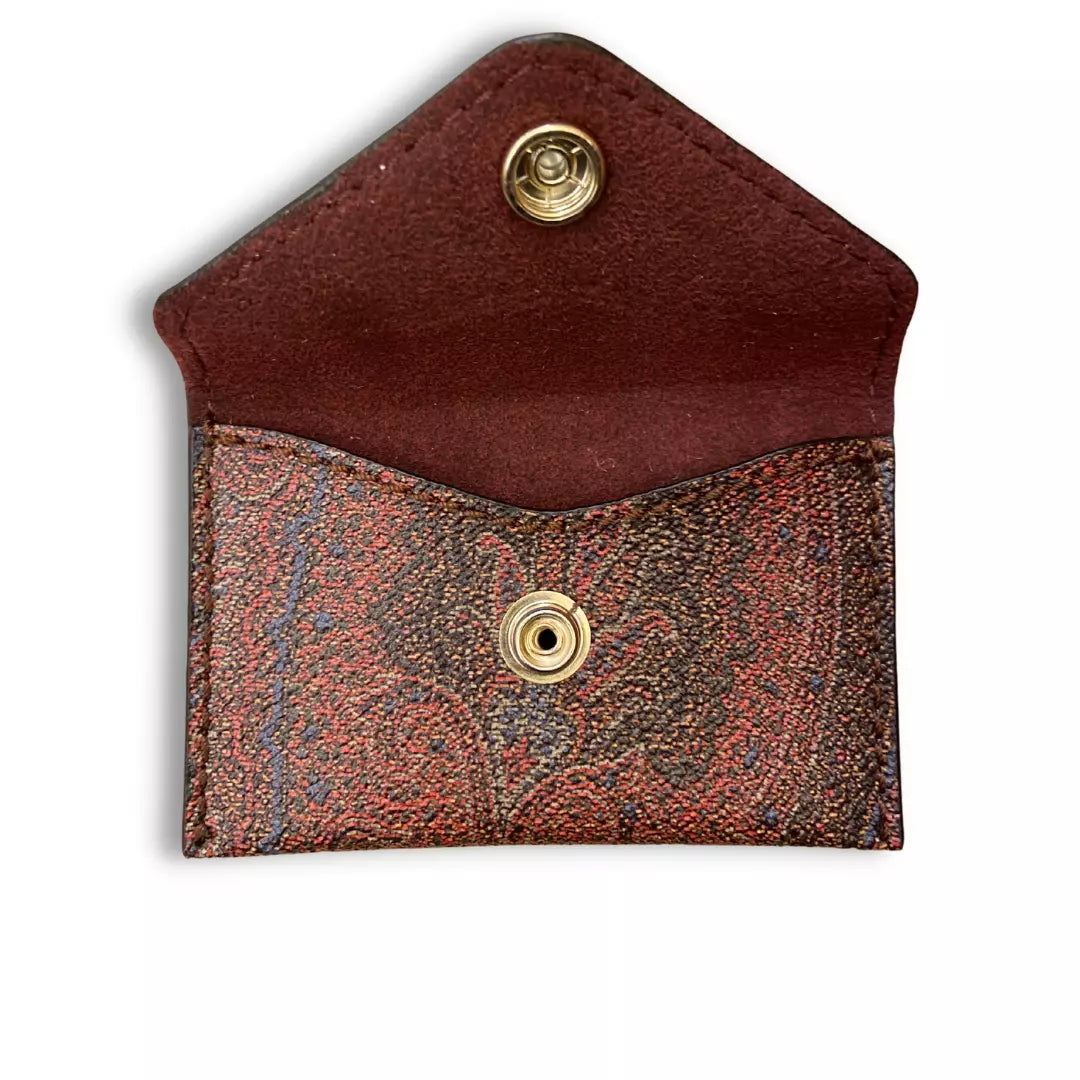 ETRO BROWN PAISLEY COIN PURSE