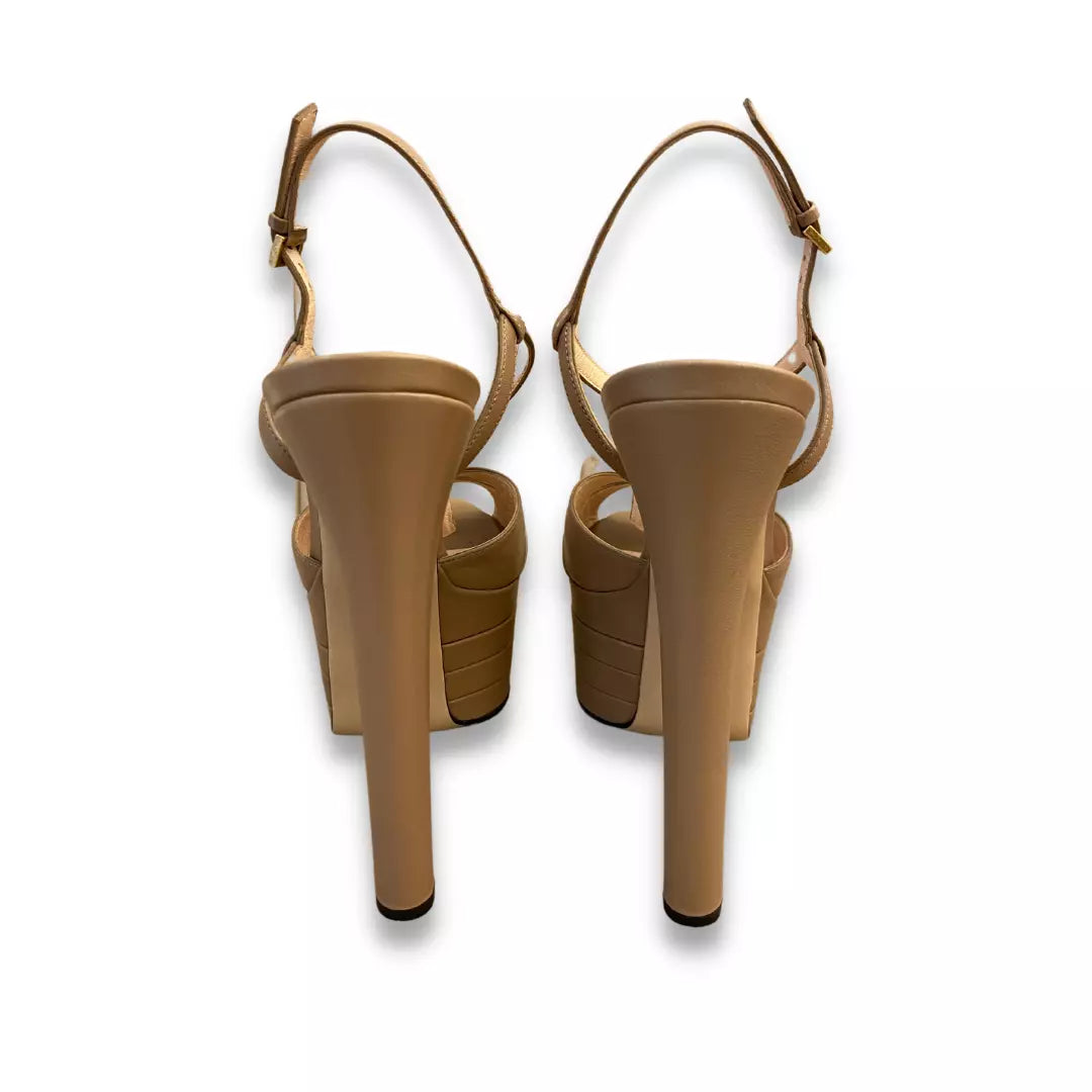 GUCCI BEIGE LEATHER ANGEL SHOES