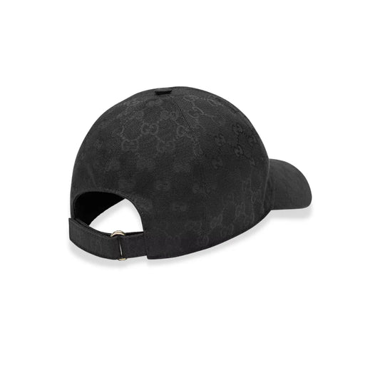 GUCCI BLACK GG CANVAS BASEBALL HAT