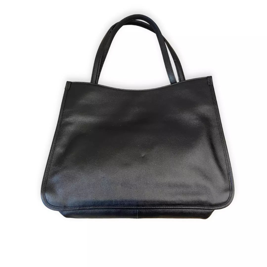 BOLSO TOTE GUCCI HORSEBIT GG DE PIEL NEGRA