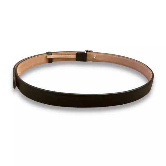 GUCCI BLACK LEATHER & CRYSTALS DOUBLE G BELT