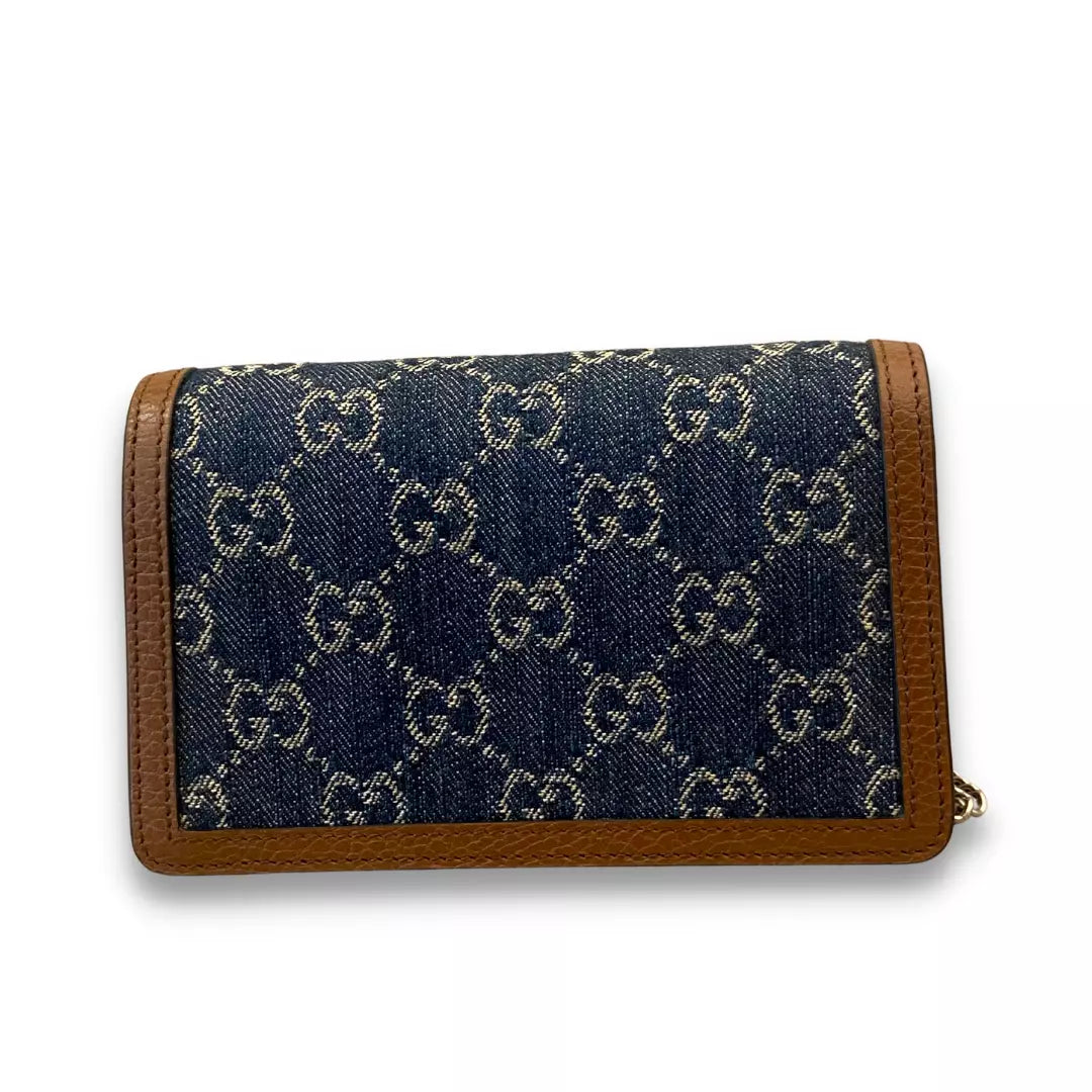 BOLSO MINI DIONYSUS GG SUPREME DE GUCCI EN VAQUERO Y CUERO