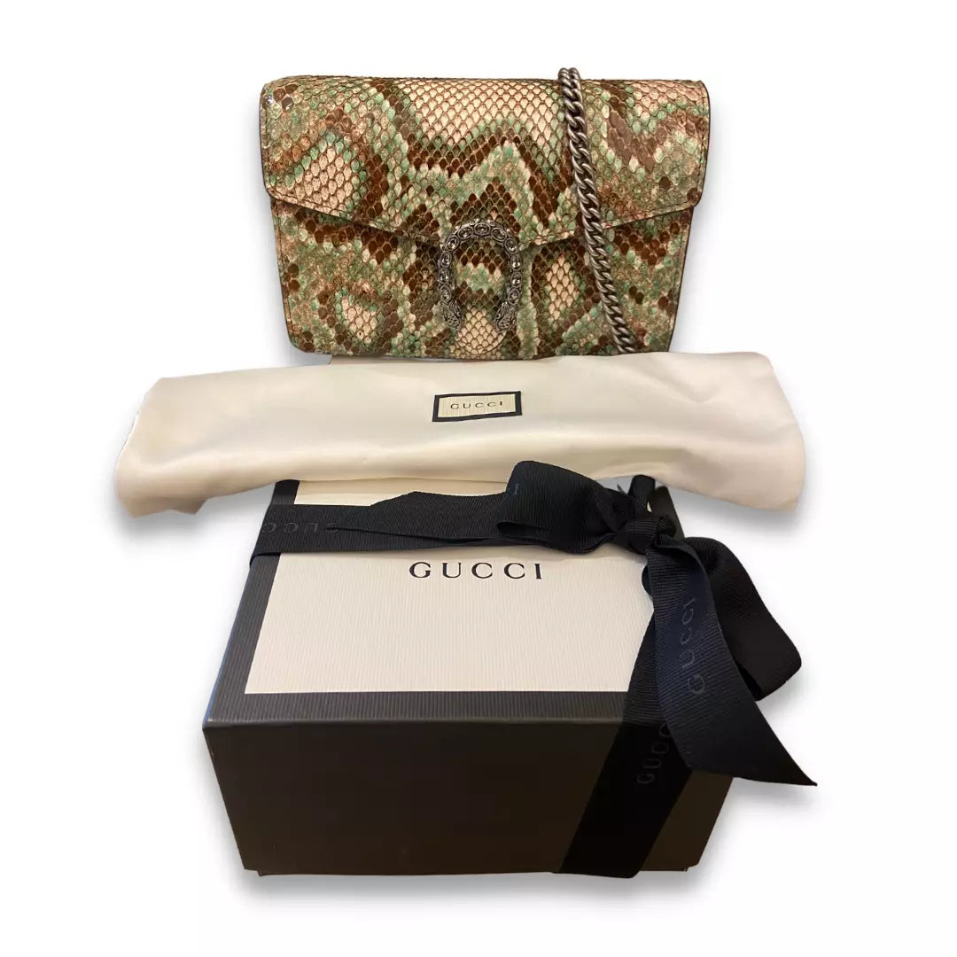 Gucci Dionysus Piton Leather chain bag