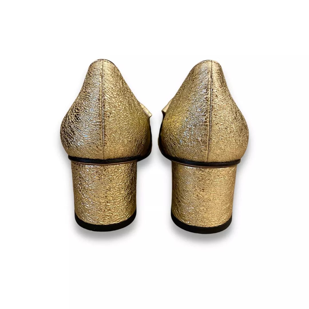 GUCCI MARMONT GOLD GG PUMPS