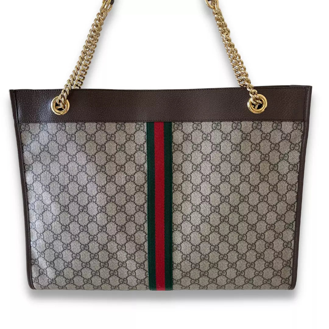 GUCCI MONOGRAM RAJAH GG TOTE BAG