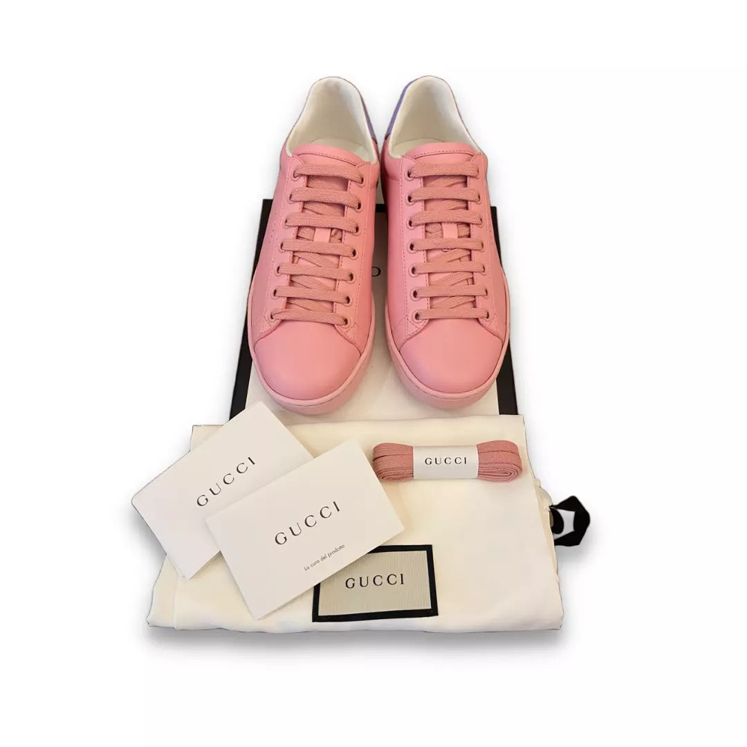 GUCCI PINK ACE SNEAKERS