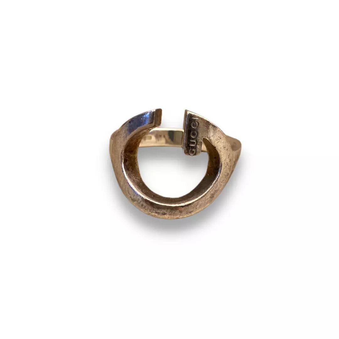 Gucci Silver 925 G Logo Ring