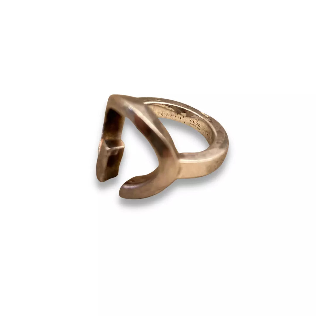 Gucci Silver 925 G Logo Ring