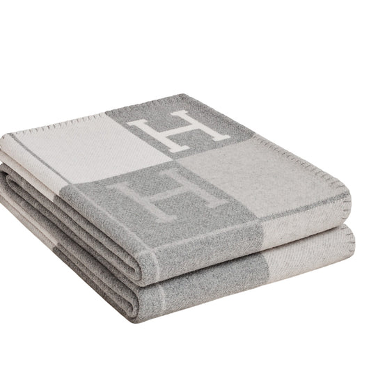 HERMÈS AVALON GREY BLANKET