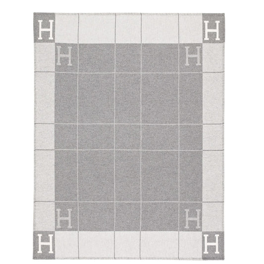 HERMÈS AVALON GREY BLANKET