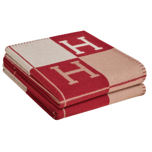 HERMÈS AVALON RED BLANKET