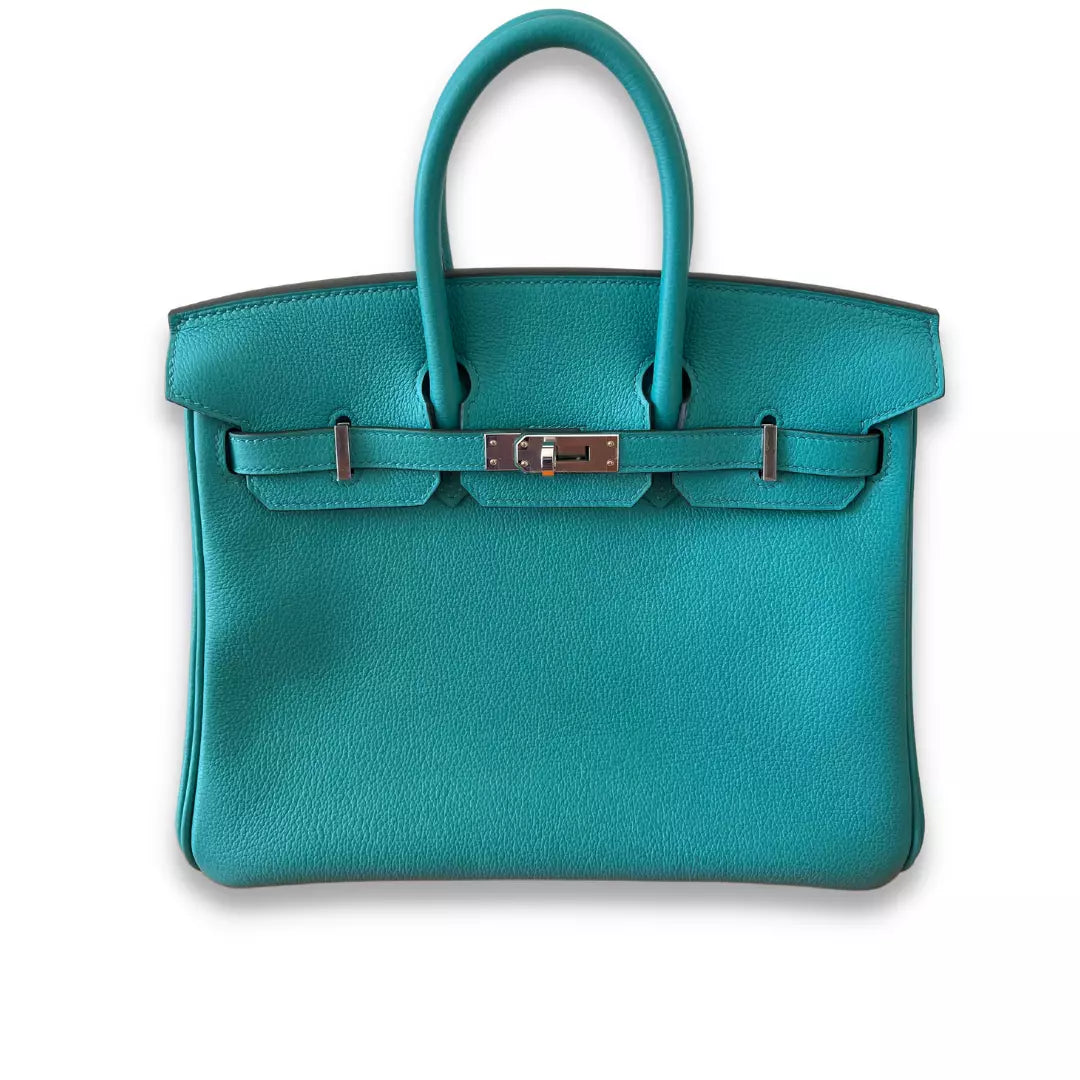 Hermès Birkin 25 Vert Verone Verso Taurillon Novillo Bag – EYE