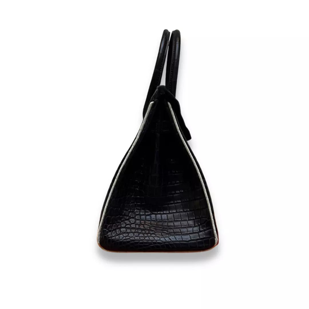Hermès Birkin 30 Black Crocodile Bag
