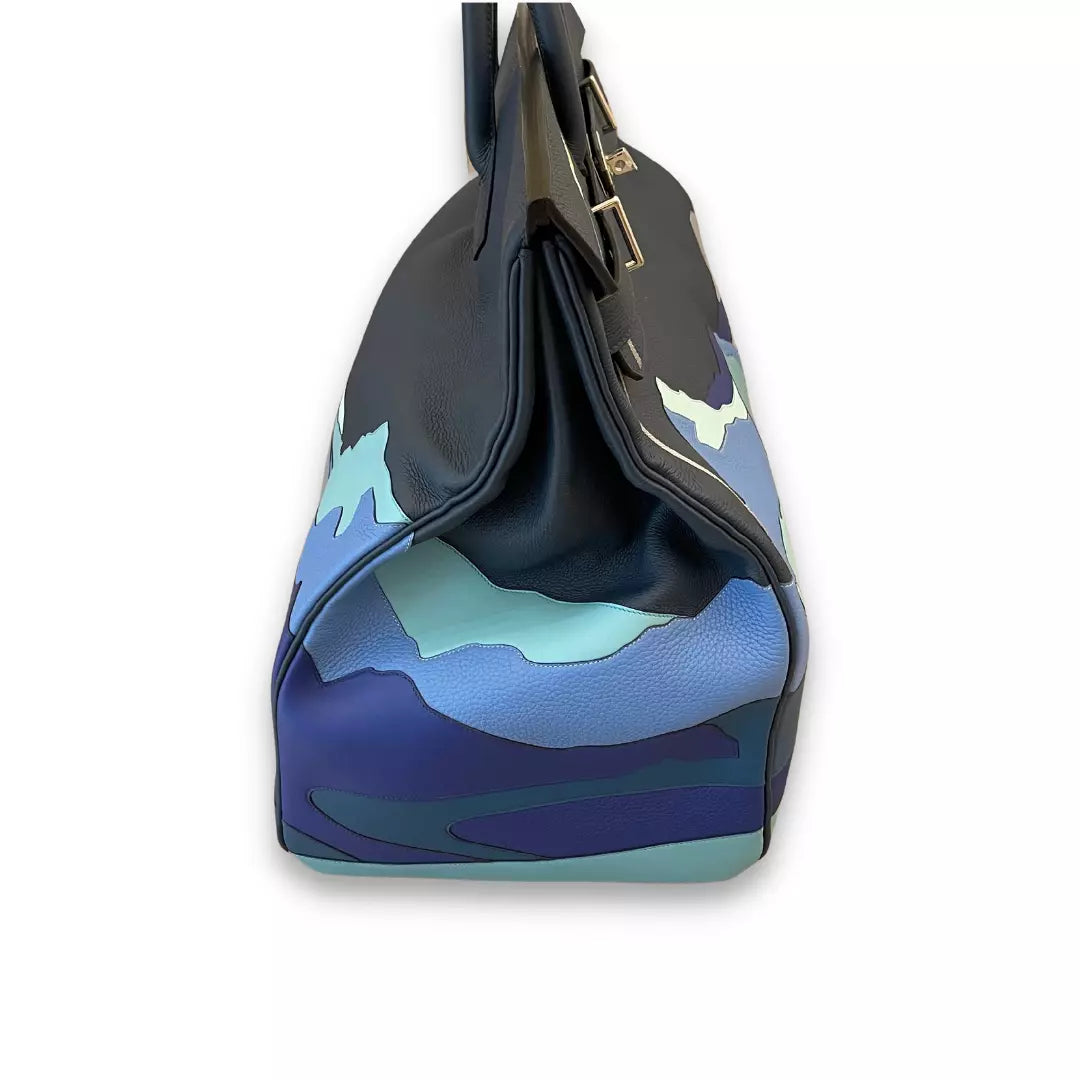 Hermès Birkin 50 Endless Road HAC Bleu de Prusse Bag