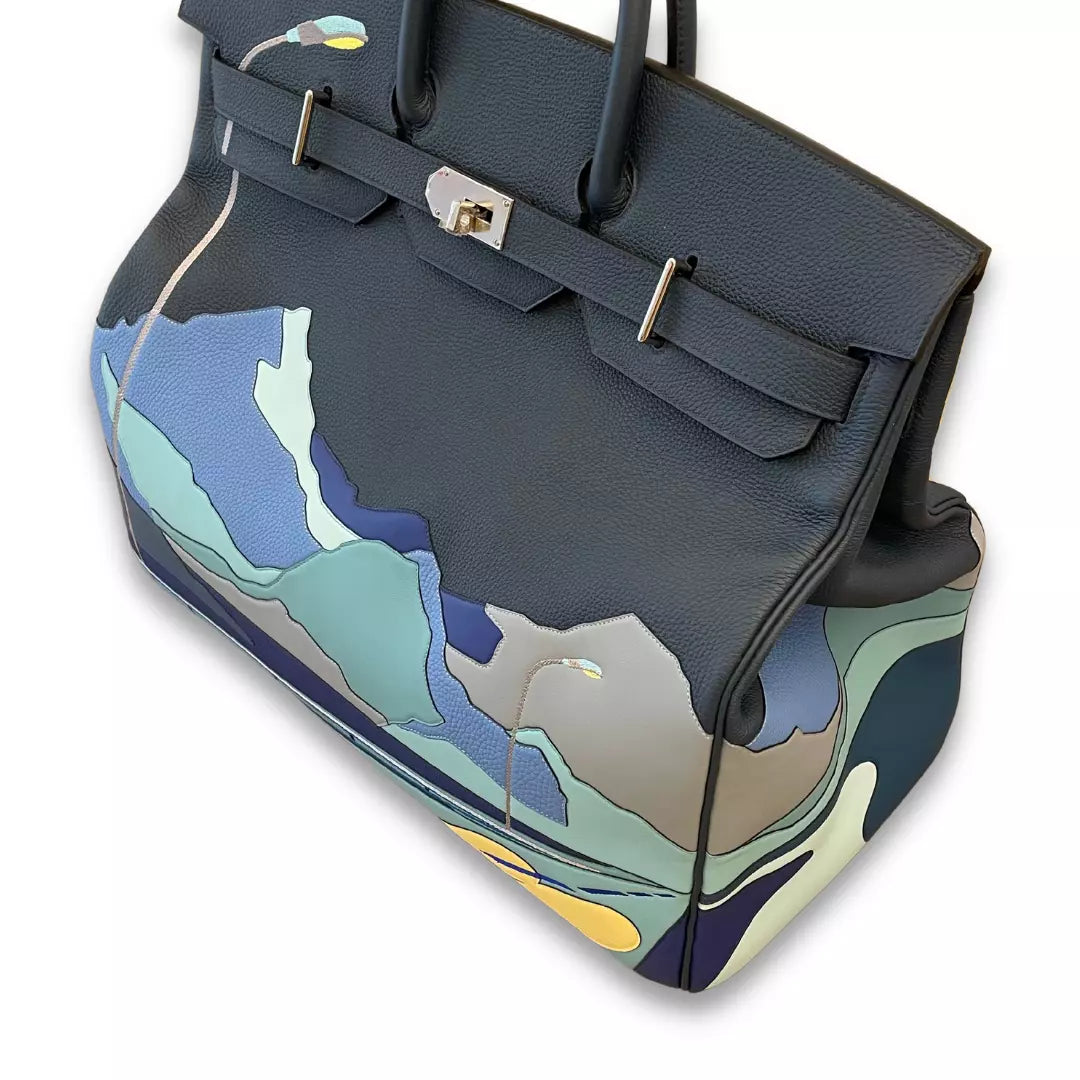 Hermès Birkin 50 Endless Road HAC Bleu de Prusse Bag