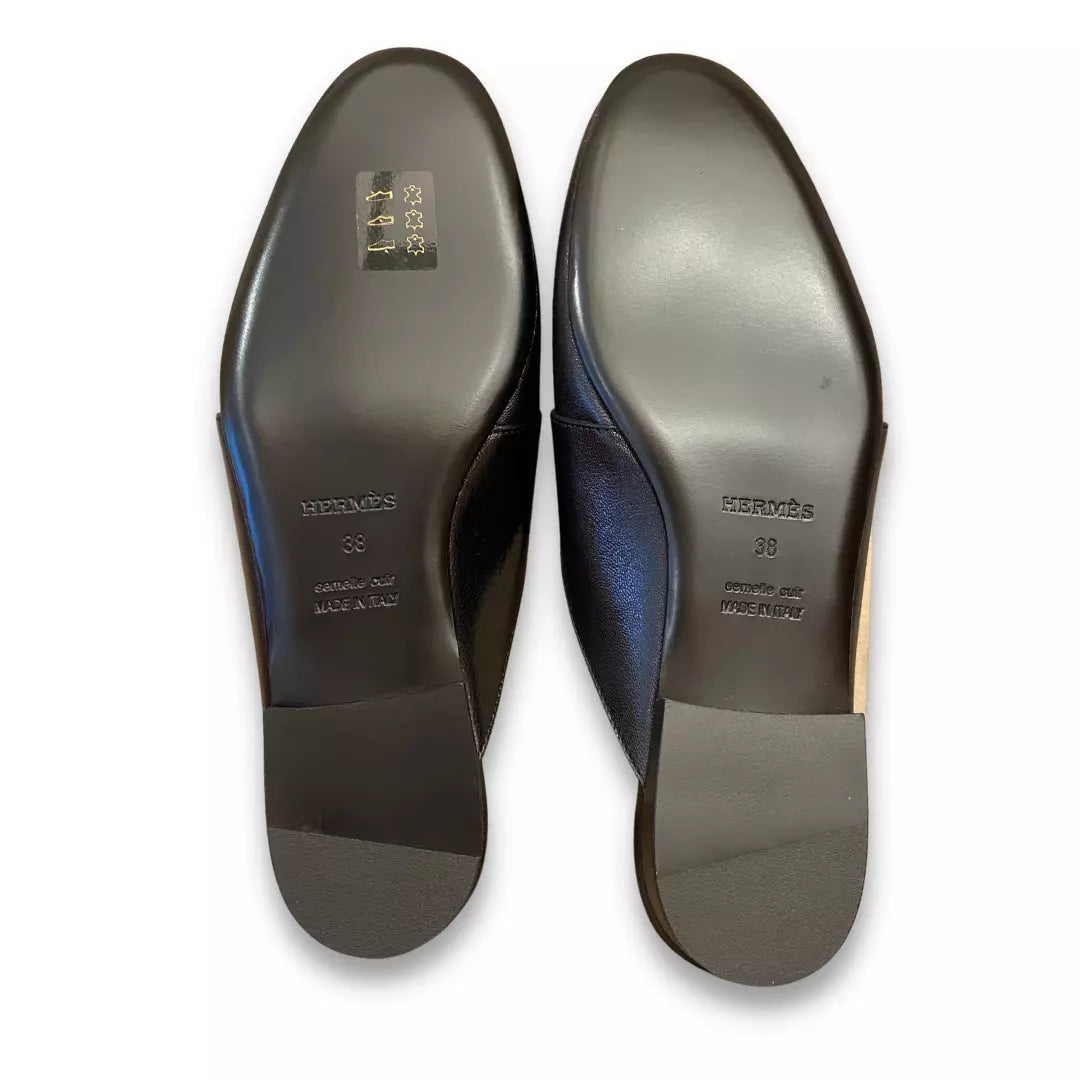 MOCASINES HERMÈS CATENA NEGROS