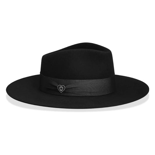 HERMÈS BLACK FAUBOURG LOVE HAT