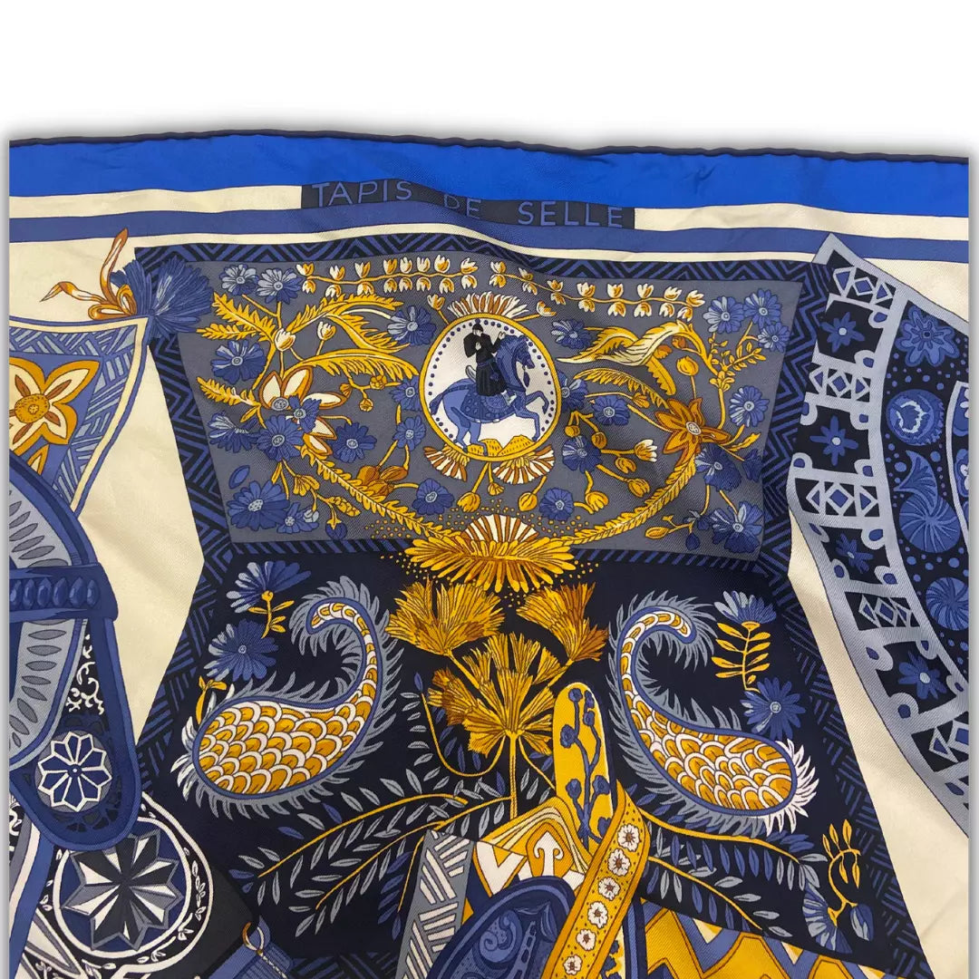 HERMÈS TAPIS DE SELLE SEDA CARRÉ